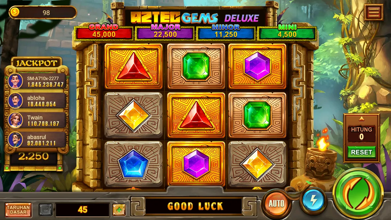 Game slot Aztec Gems