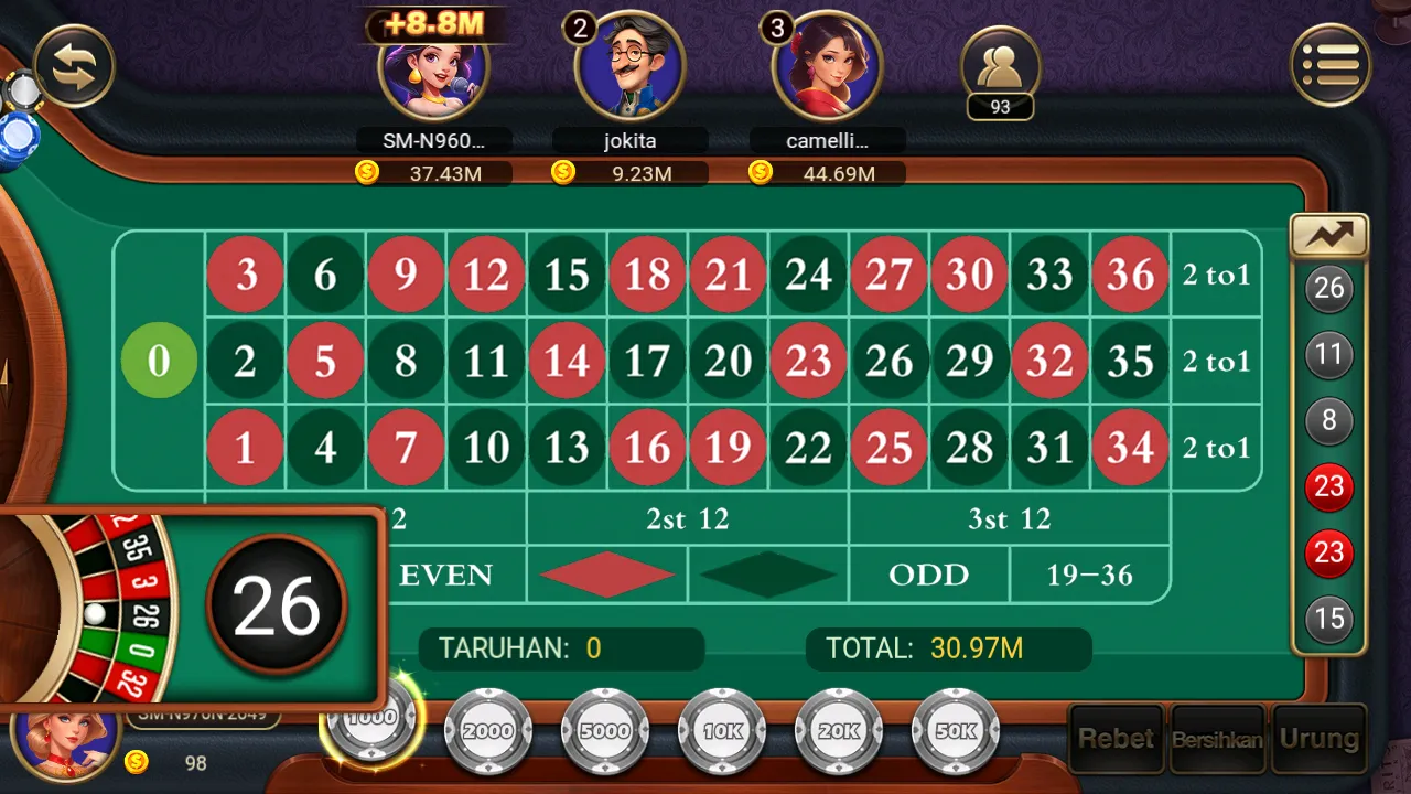 Permainan Roulette online